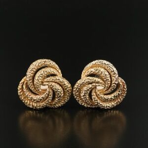 Christian Dior Triple Infinity Love Knot Drop Earrings